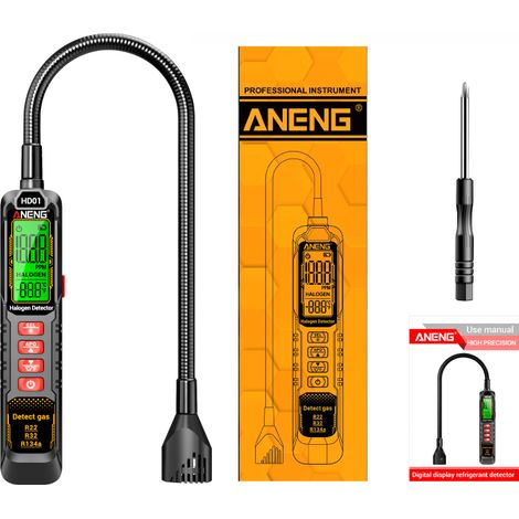 HD01 Halogen-Lecktester für Kältemittel R22, R32, R134a – Werkzeug für Kfz-Klimaanlagen