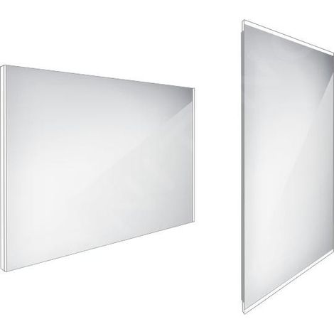 Nimco Miroirs - Miroir avec éclairage LED, 1000x700 mm, aluminium ZP 9004 (1/3)