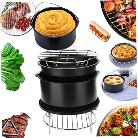 Moule de cuisine lot de 5 friteuse air 15 cm - plaque cuisson (1/2)