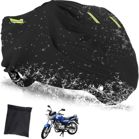 Motorradabdeckung XXXL Schwerlast Outdoor Indoor Schlossloch Reflektionsstreifen (1/5)