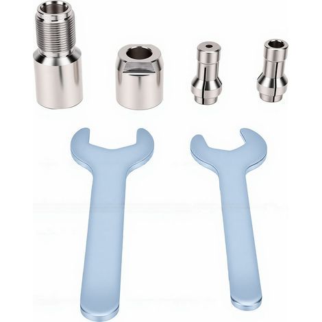 Adaptateur de meuleuse d'angle vers matrice, filetage 5/8 pouces-11, mandrin à pince 1/4 pouces et 1/8 pouces avec 2 clés (1/5)