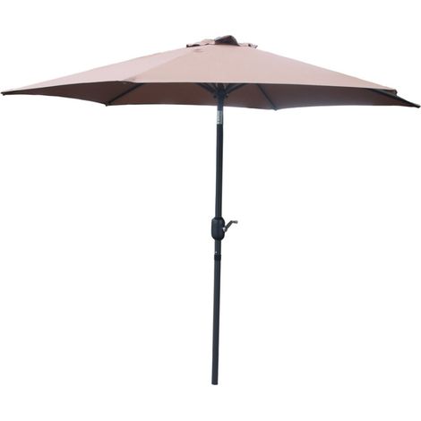 Sonnenschirm braun gerade rund 2,5 x 2,5 m COME