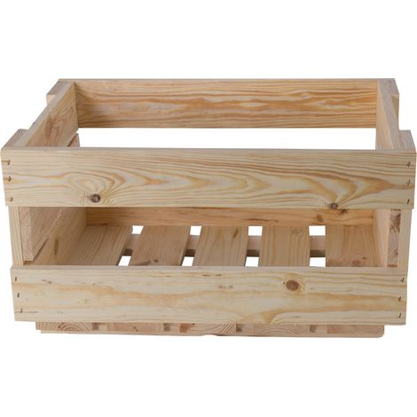 Neue Weinkisten Natur ca 46 x 30,5 x 24cm Obstkiste Holzkiste Regalkiste Weinlagerung Weinregal (1/5)