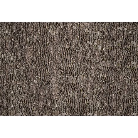 Papier peint panoramique bois 3D | Tapisserie panoramique motif écorce d'arbre marron | Papier peint panoramique moderne angle de mur - 384 X 260 cm (8 pièces) (1/3)