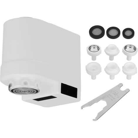 Robinet à capteur avec aérateur, économiseur d'eau, interrupteur automatique intelligent, robinet économe en eau et en énergie, livré avec pile. (1/5)