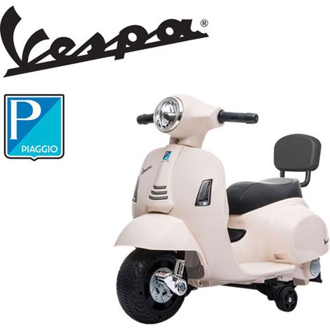 Vespa elettrica GTS Piaggio bianca per bambini con