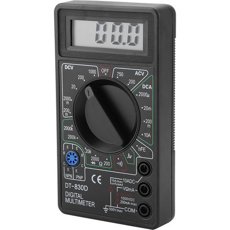 DT830D Mini-Digitalmultimeter mit LCD-Display, Voltmeter, Amperemeter und Ohmmeter – Prüfgerät. (1/5)