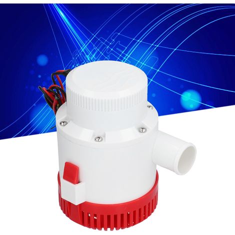 Pompe de cale submersible DC12V 3700GPH, anti-choc, anti-rouille et anti-corrosion pour drainage puissant