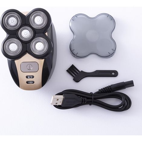 rasoir electriques hommes-Rasoir électrique 5 lames avec tondeuse intégrée – Pour hommes – Multifonction haute puissance, rasage précis & stylisme – Lavable & ergonomique (1/4)