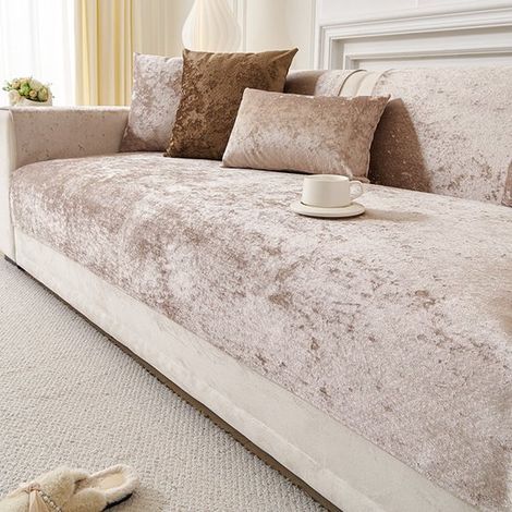 Sofabezug Luxus Sofabezug Möbelbezug Sofabezug Sofaschutz Schützt das Sofa vor Hunde und Katzenhaaren Haustierteppich Kaffeebraun, 90 x 120 cm (1/3)