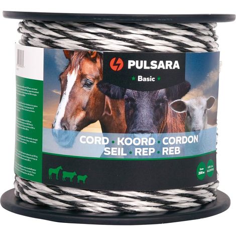 Corda bianco 200m: Corda Basic 5mm con 6 conduttori da 0,20 mm bobina da 200m colore bianco o terra (1/2)
