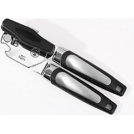 Ouvre-boîte en acier inoxydable, 1 pièce, antidérapant, robuste, prise en main facile et confortable, pour la cuisine (1/5)