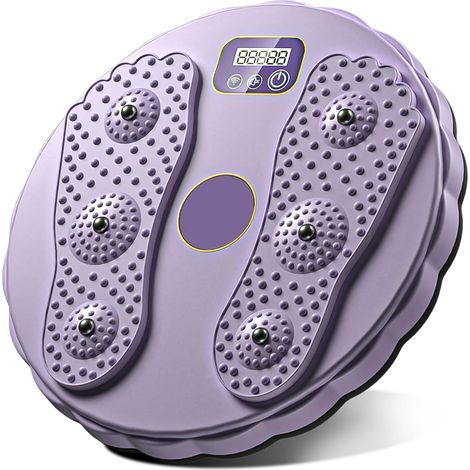 Tour de taille avec compteur - Disque tournant antidérapant - Disque rotatif pour massage de la plante des pieds - Pour les hanches et le mouvement de la taille - Charge maximale : 300 kg (1/5)