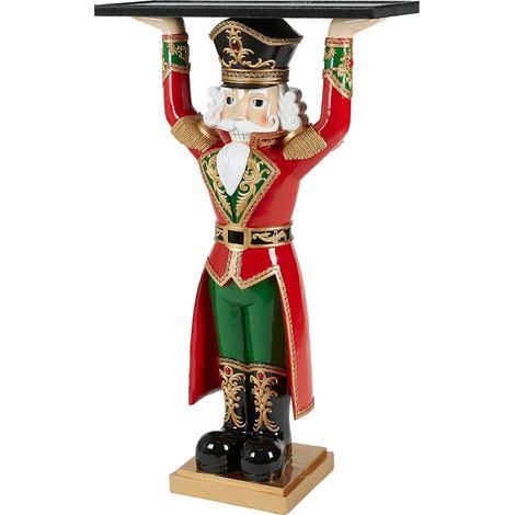EDG Enzo De Gasperi Soldatino Natale Poly con Vassoio H 107 Cm Verde Rosso (1/4)