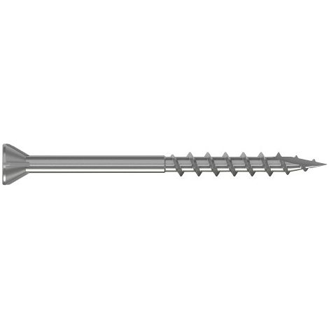 Vis terrasse - Tête fraisée - Filetage partiel - Pointe anti-fendage - Inox A4 - Torx 4.2x75mm - T20 - Boite de 100