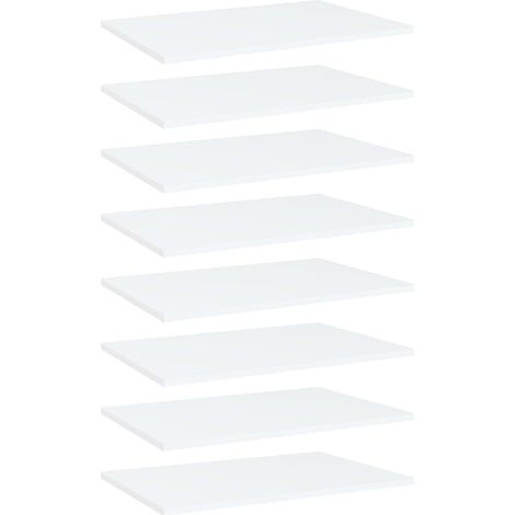 Bücherregal-Bretter 8 Stk. Weiß 60x40x1,5 cm Holzwerkstoff