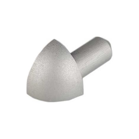 Capsula tonda in alluminio : Finitura - SATINATA, Modello - 12,5MM (1/2)