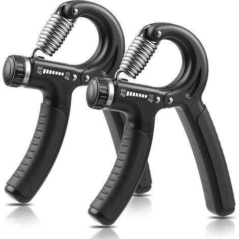 Hand Grip, Hand Grip Musculation, Résistance Réglable 22-132Lbs (10-60kg), Pince de Musculation Antidérapante, pour Athlètes et Exercices de Récupération de la Main (1/5)