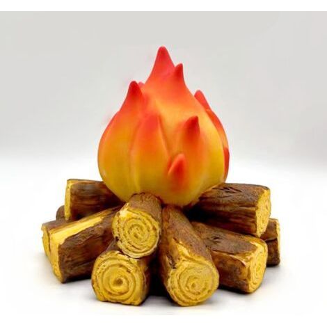 Veilleuse artificielle en forme de feu de camp, brasero pliable 3D à LED, petite veilleuse électrique en forme de bûche artificielle, décoration pour Halloween, Noël, bar, maison, jardin, cour-Karteo (1/5)