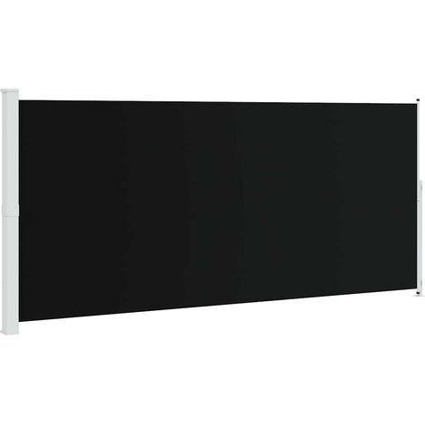 Patio Retractable Side Awning 220x500 cm Black vidaXL