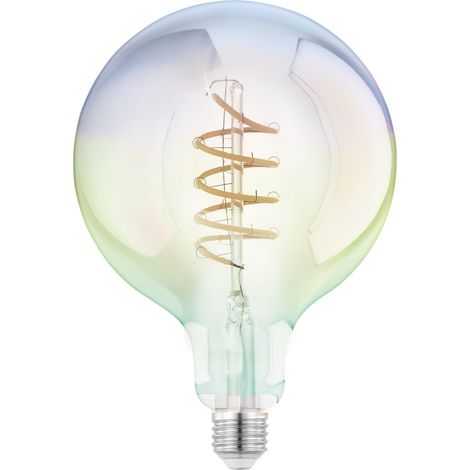 Lampe LED E27 grande taille, ampoule multicolore effet arc en ciel (1/4)