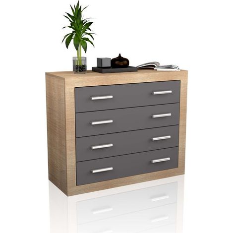 Cómoda Kira Cambria - Grafito 98cm (ancho) x 81,5cm (alto) (1/5)