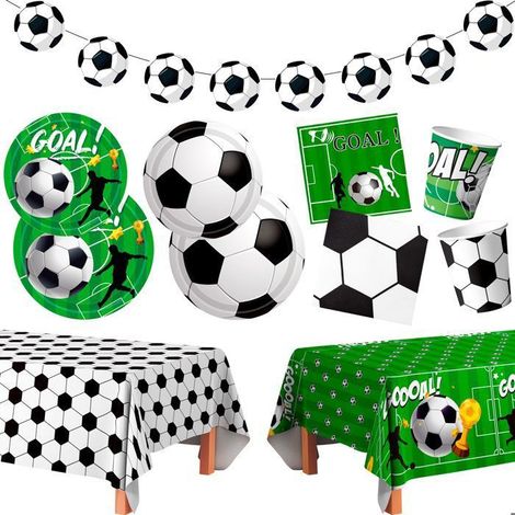Deco Compleanno Kit Tavola Calcio, Decorazione di Festa di Compleanno Calcio
