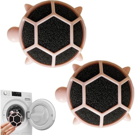 Anti-poils Chat Machine à Laver 4 Pièces Collecteur de Peluches avec un Design de Tortue - Attrape-poils en lavage des vêtements,Pour les vêtements en tissu, literie, draps de lit et sèche-linge (1/5)