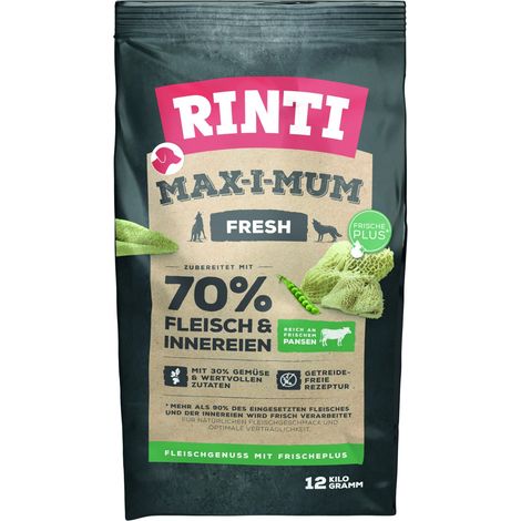 Rinti Max-i-Mum Hundetrockenfutter Adult 12 kg Pansen Trockenfutter Hunde