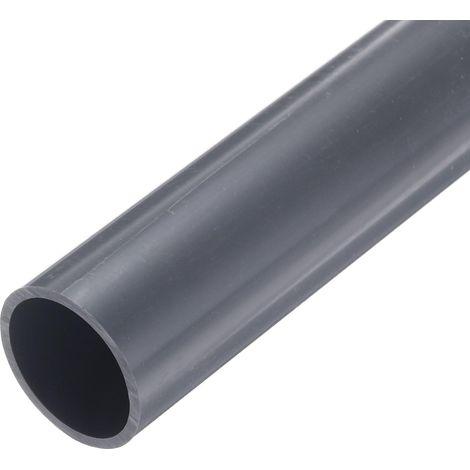 Tube Rigide en PVC de 1 Pouce, Tuyau Rond, Tuyauterie, 28,8 mm ID 34 mm OD 9" Longueur Gris Clair Haute Résistance pour Tuyau d'Eau, Artisanat, Manchon de Câble (1/5)