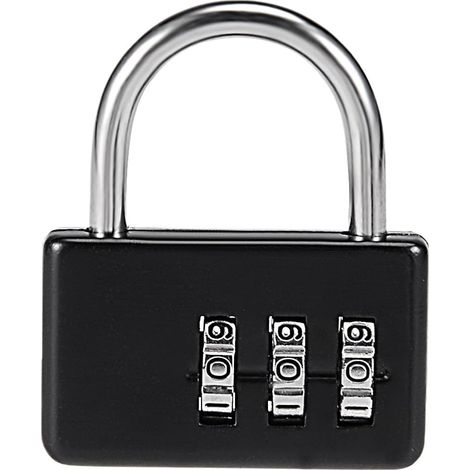 3-stellige Kombinationsschloss Vorhängeschloss 3,6mm Schäkel Zinklegierung DE de (1/4)
