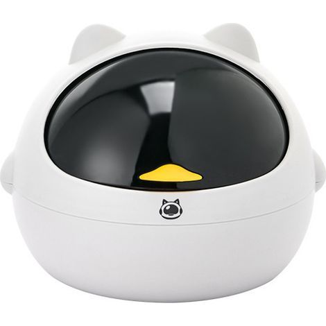 Mini-Büromülleimer mit Deckel, Hygieneeimer, Melonenkernlöffel, Automülleimer (1/5)
