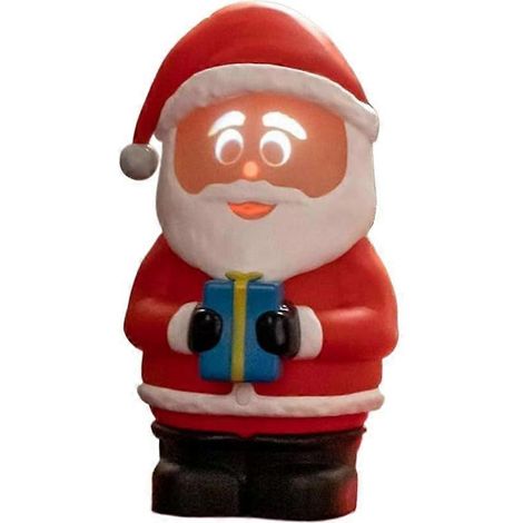 Décoration de Noël : bonhomme de neige lumineux, statue de Père Noël clignotant, jouet interactif en résine chantant, compatible avec la décoration de la chambre à coucher. (1/5)