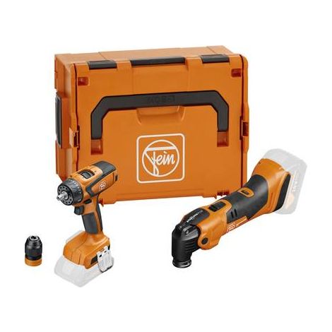 Fein Vorteils-Combo Akku: Akku MULTIMASTER AMM 500 & Akku-Bohrschrauber ASCM 18 QSW AS in L-Boxx - 99100000838