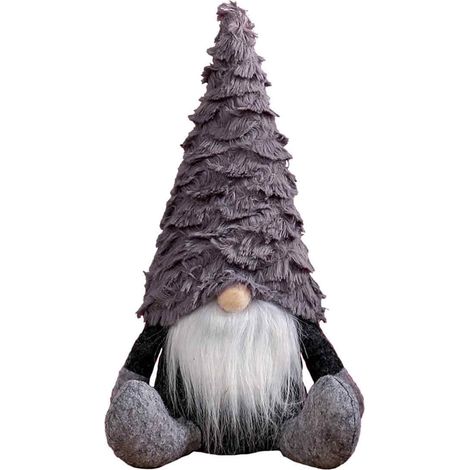 Weihnachtswichtel-Plüschfigur, Wichtel-Ornament, gesichtsloser alter Mann, Zwerg, Spiralhut, Rudolph-Wichtel, handgefertigt, schwedischer Zwerg, Elf, Weihnachtsteil (1/5)