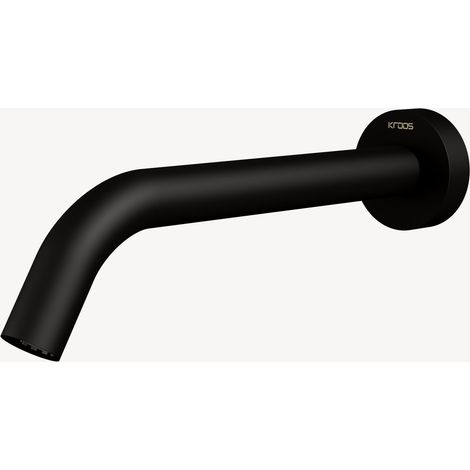 Robinet lavabo automatique mural, eau froide Noir - Pula