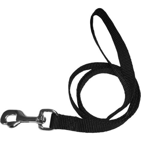 Laisse en nylon Eco Coneck\'T - NUM\'AXES - Pour chien - Noir - Souple et doux - 1,2mx20mm