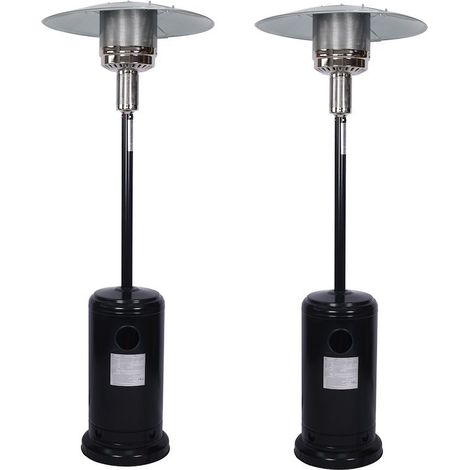 Lot de 2 Chauffages extérieurs infrarouge radiant gaz 13000W, Terrasse (1/3)