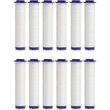 Lot de 12 filtres pour pommeau de douche à turbine haute pression - compatibles avec les douches à main à hélice (1/5)