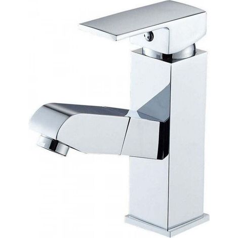Robinet mitigeur de lavabo en acier inoxydable, robinet de salle de bain, robinet d'évier de comptoir avec douchette extractible, interrupteur d'eau chaude et froide, adapté à la cuisine, à la salle d (1/5)