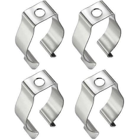 Lot de 20 supports de fixation en U pour tubes LED, accessoires de montage de remplacement pour tubes fluorescents LED (1/4)