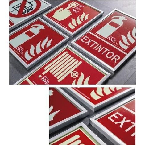 Marco metalizado para señales de seguridad (varias medidas) SEKURECO                                                          150x300cms