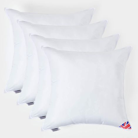 HOMESCAPES 4er-Set Füllkissen 65 x 65 cm – Kissenfüllung Super-Mikrofaser