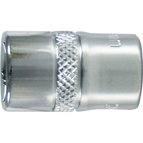 Manguito 3/8'', pulido, lado e/planos : 11 mm, Largo 28 mm