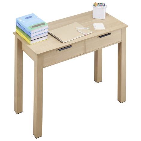 Petit bureau avec tiroirs pour chambre à coucher table d'étude (1/5)