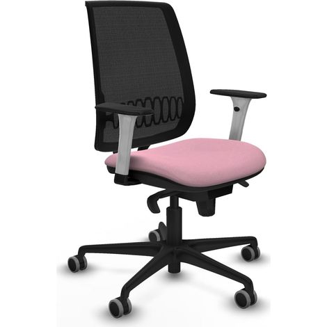 Silla ergonómica piqueras y crespo negra nylon 65 mm (1/2)