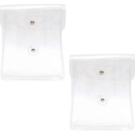 Bolsa de almacenamiento sencilla, transparente y portátil de PVC impermeable para objetos pequeños.