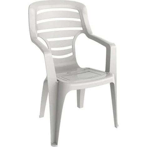 RESOL sillon pireo blanco , Sillon pireo blancoMarca ResolUso exteriorImprescindible para jardin,terrazas,balcon,catering o eventosMaterial:ProlipropilenoResist