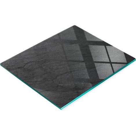 Tabla de cortar de cristal para cocina con gráficos de granito negro, 60x52 cm (1/5)