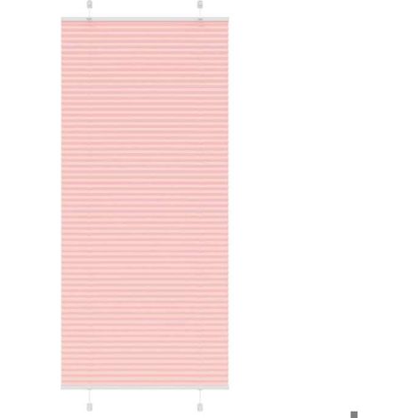 4015464 Store plissé rose 90x200 cm largeur du tissu 89,4 cm polyester (1/5)